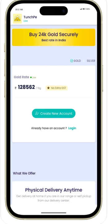 TunchPe: Buy 24k Gold screenshot 1