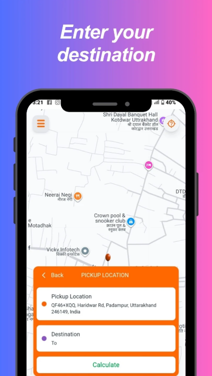 UkDrive - Ride Booking screenshot 1