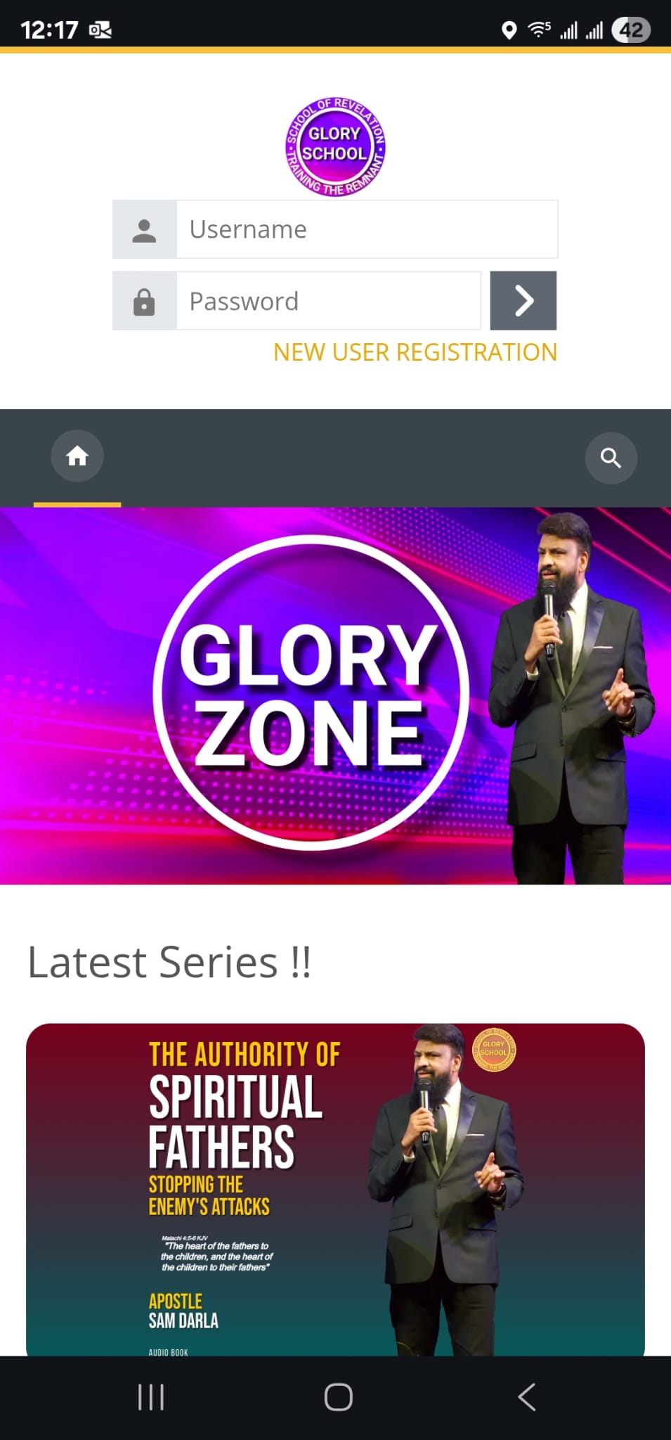 Home | Glory School screenshot 2